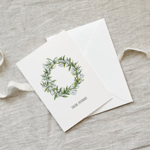 Grußkarte · Weihnachtskranz