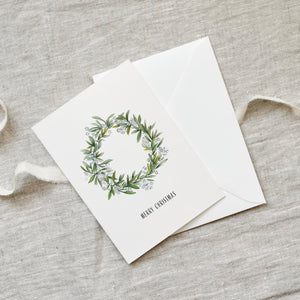 Grußkarte · Christmas wreath