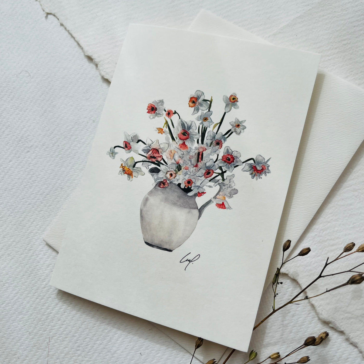 Grußkarte · Daffodiles