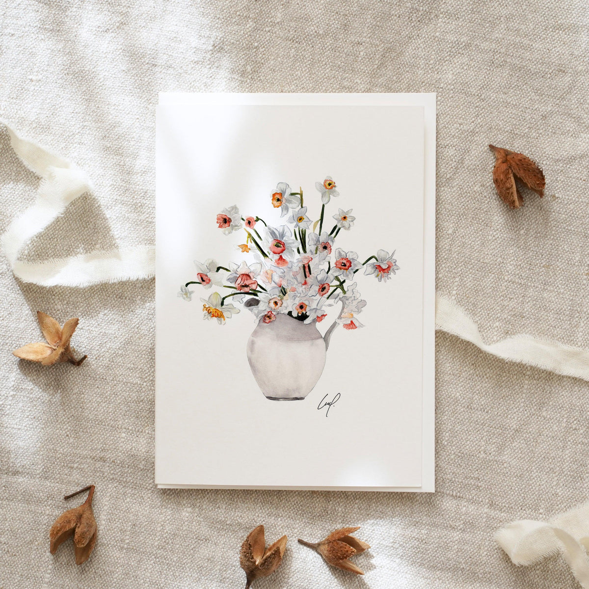 Grußkarte · Daffodiles