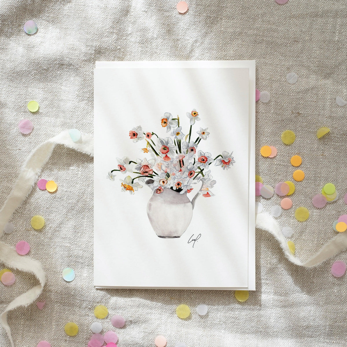 Grußkarte · Daffodiles