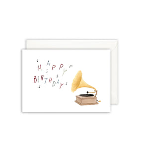 Greeting card · Gramophone