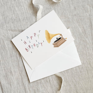 Greeting card · Gramophone