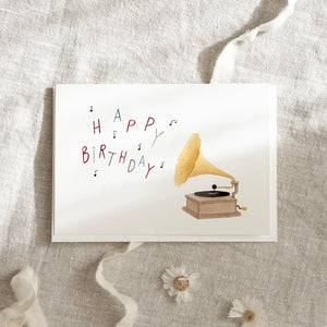 Greeting card · Gramophone