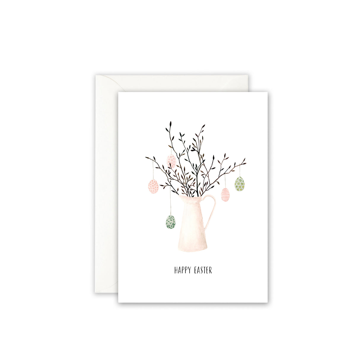 Grußkarte · Easter vase