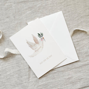 Grußkarte · Zur Taufe | Taube