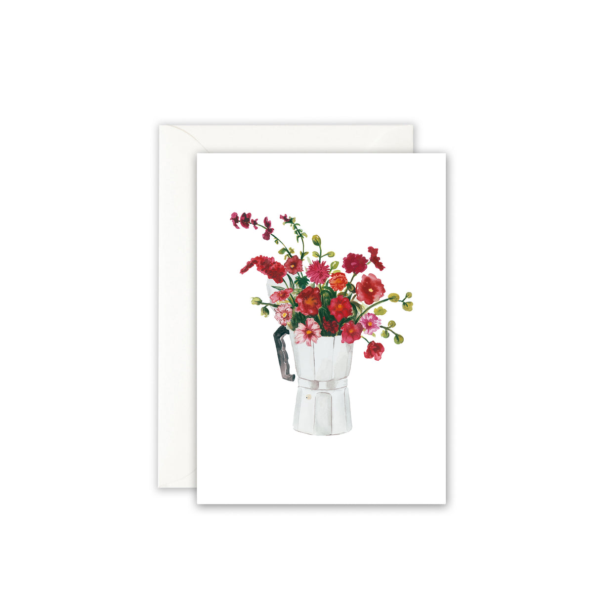 Greeting card · Red Espresso bouquet