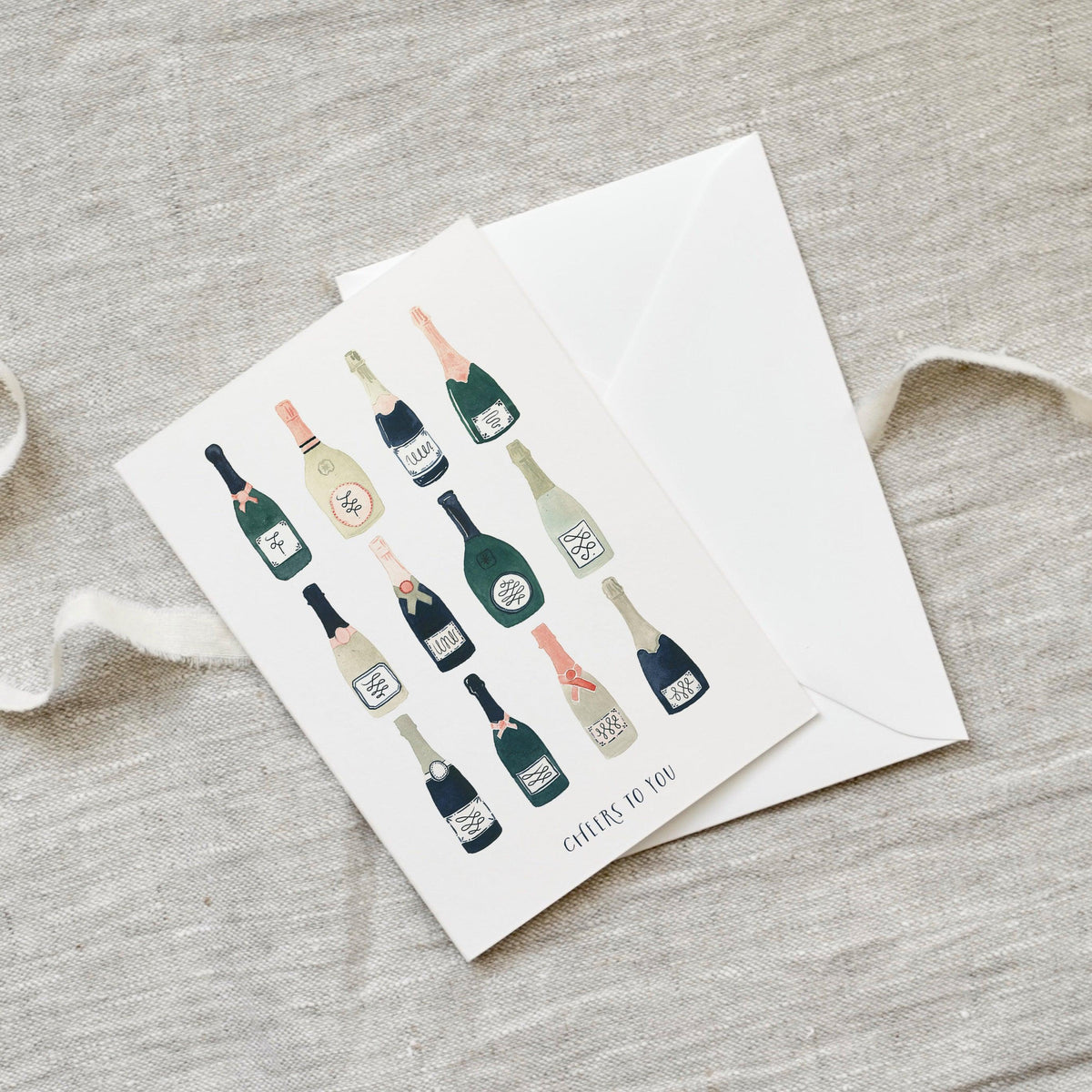 Grußkarte · Cheers | Champagne