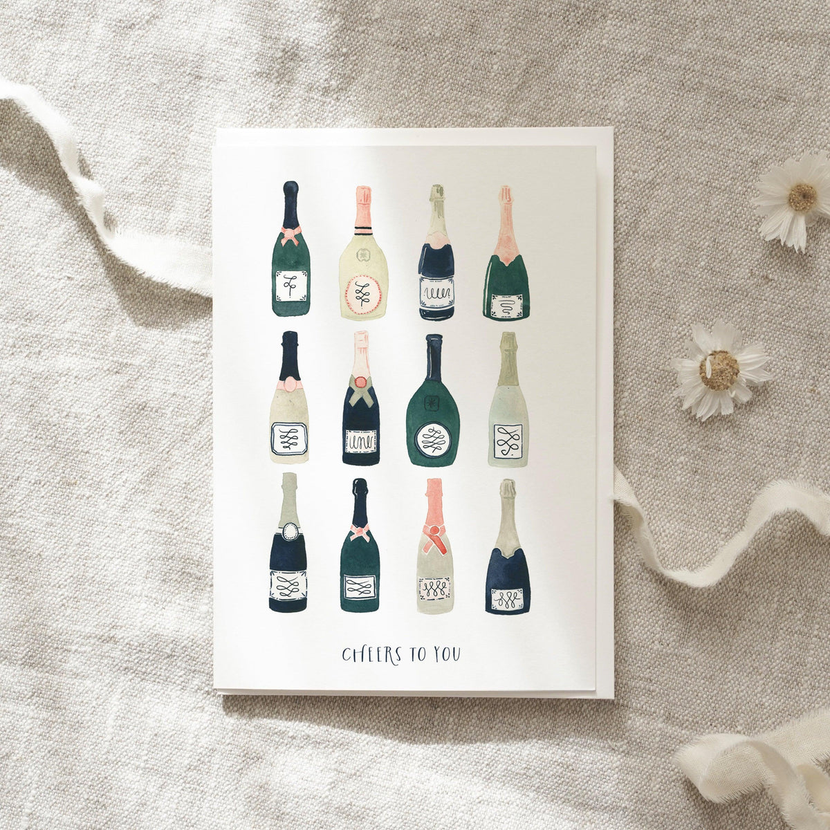 Grußkarte · Cheers | Champagne