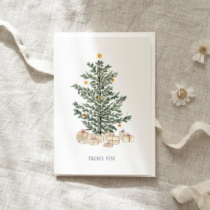 Grußkarte · Heiligabend | Bescherung