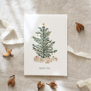 Grußkarte · Heiligabend | Bescherung