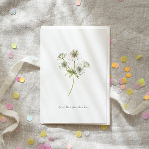 Greeting card · With deepest sympathy | Masterwort