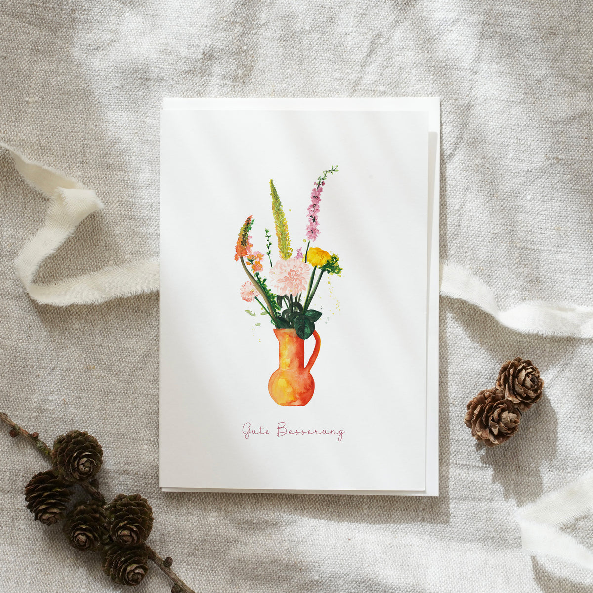 Grußkarte · Gute Besserung | Spring Bouquet