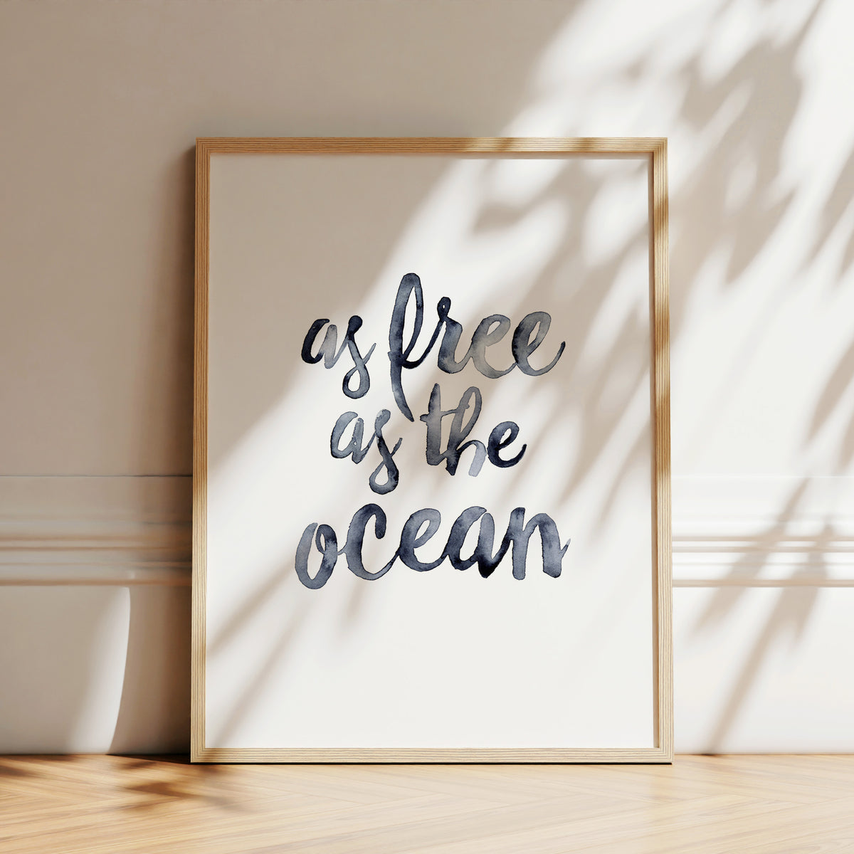 Kunstdruck - As free as the ocean