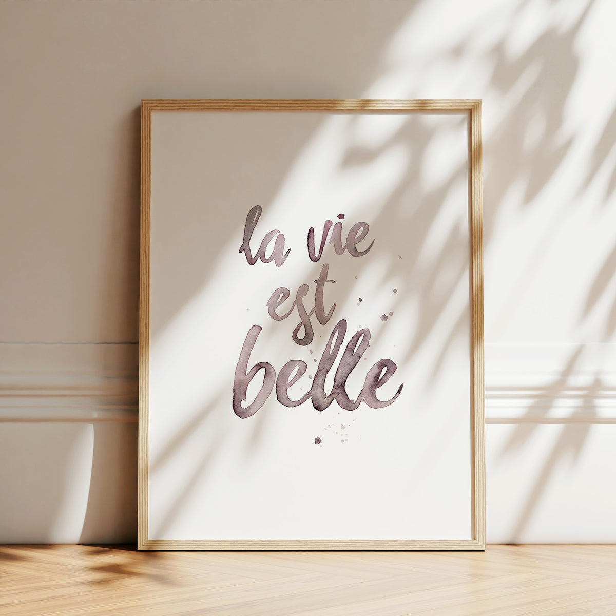 Kunstdruck - La vie est belle