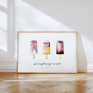 Art Print - Everything is cool | Ice Cream No 3