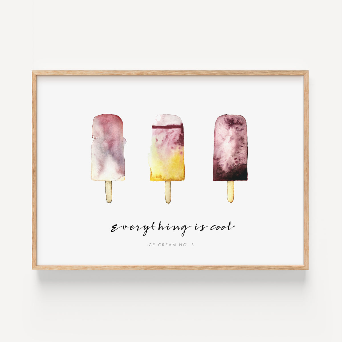 Kunstdruck - Everything is cool | Ice cream No 3