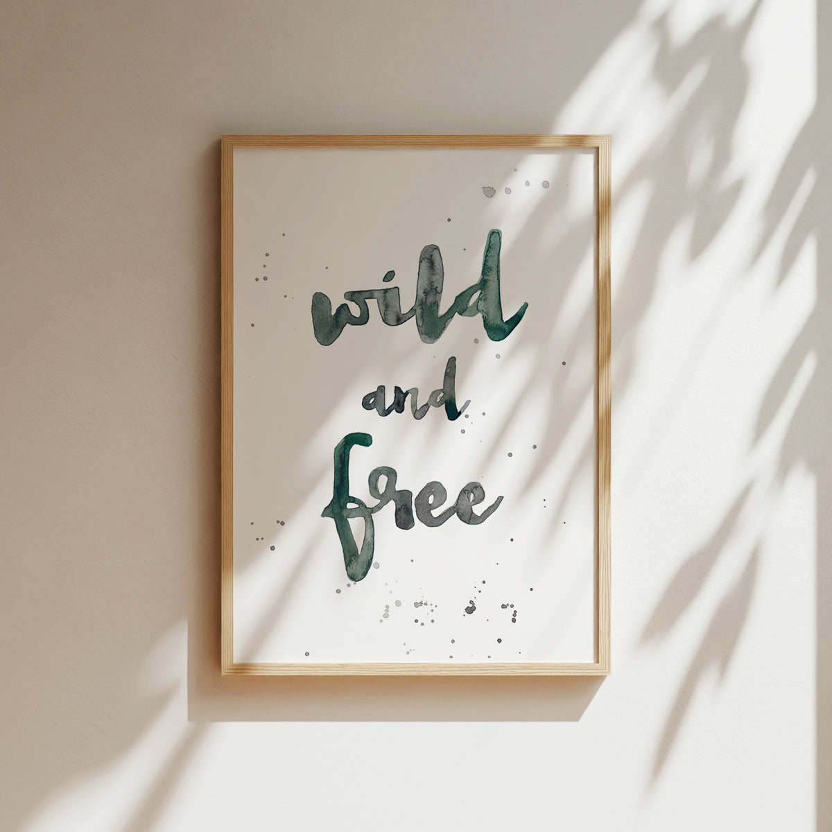Art Print - Wild &amp;amp; Free (White)