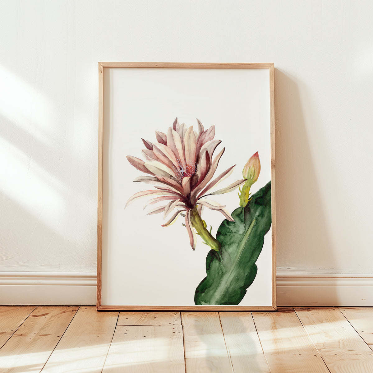 Art Print - Red Cactus Flower