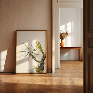 Art Print - White Cactus Flower