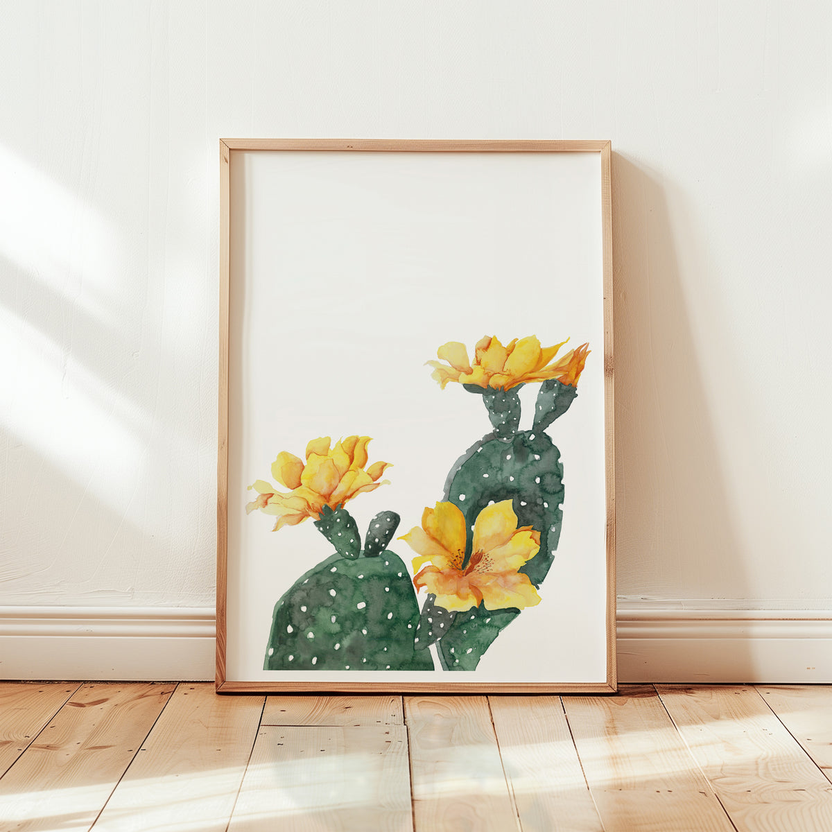 Art Print - Yellow Cactus Flower