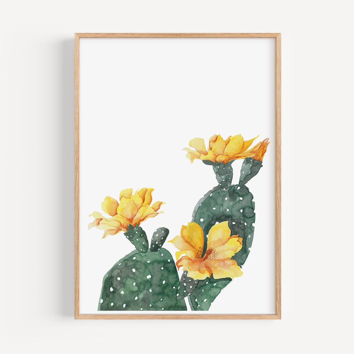 Kunstdruck - Yellow Cactus Flower