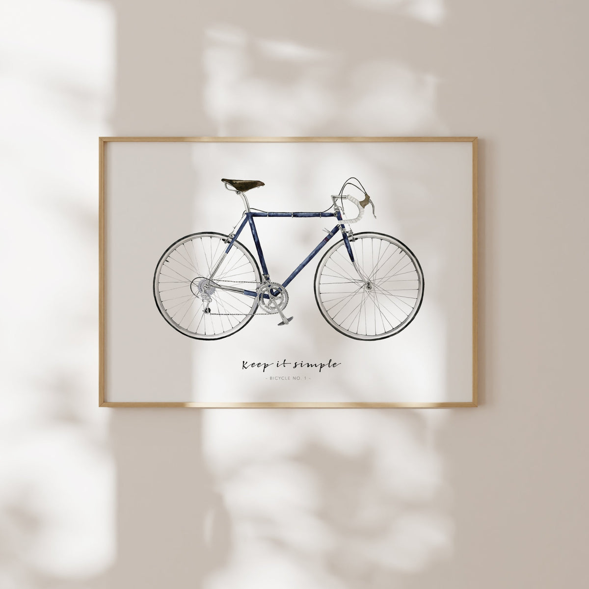 Art Print - Keep it simple | Blue Bicycle
