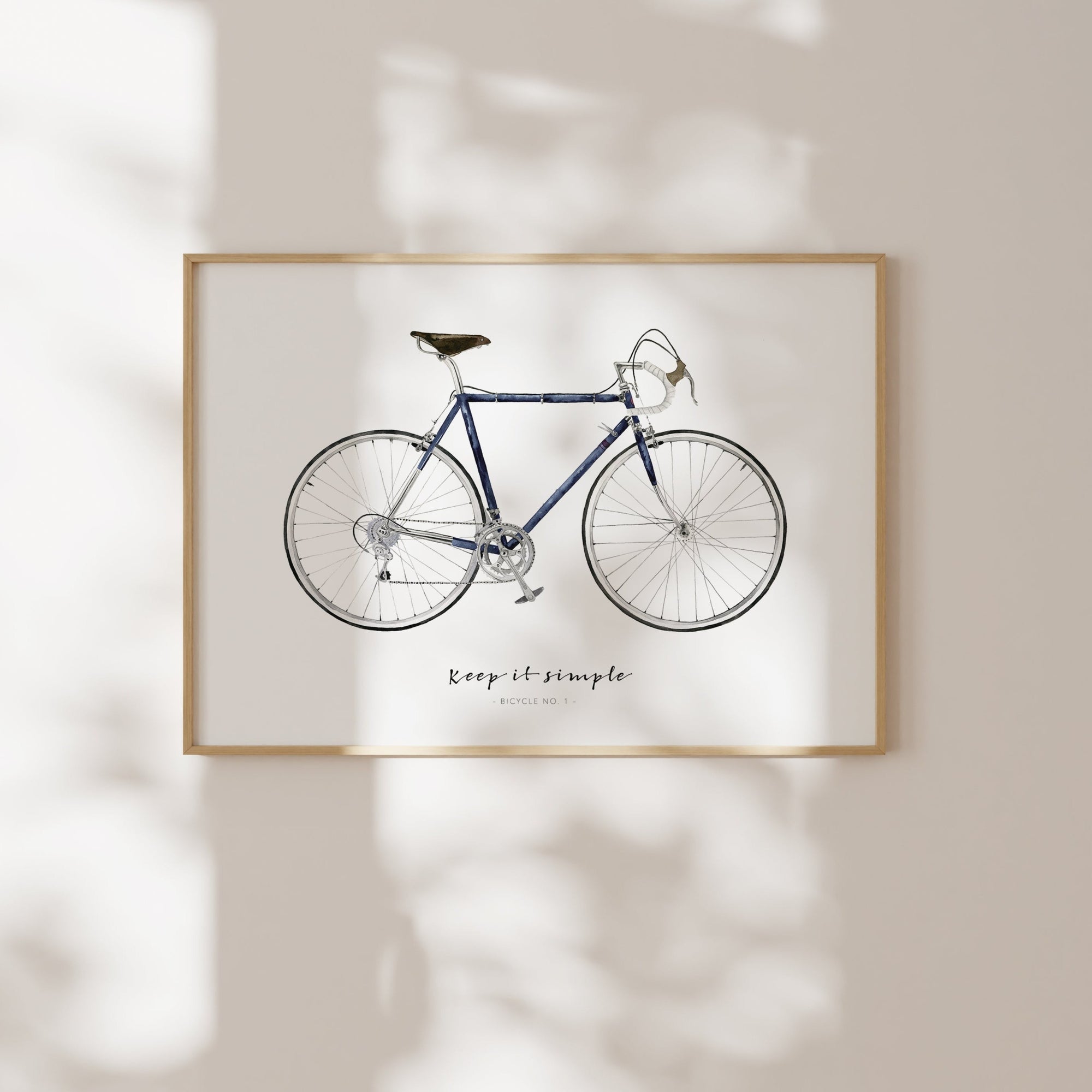 Kunstdruck - Keep it simple | Blue Bicycle Kunstdruck Leo la Douce 
