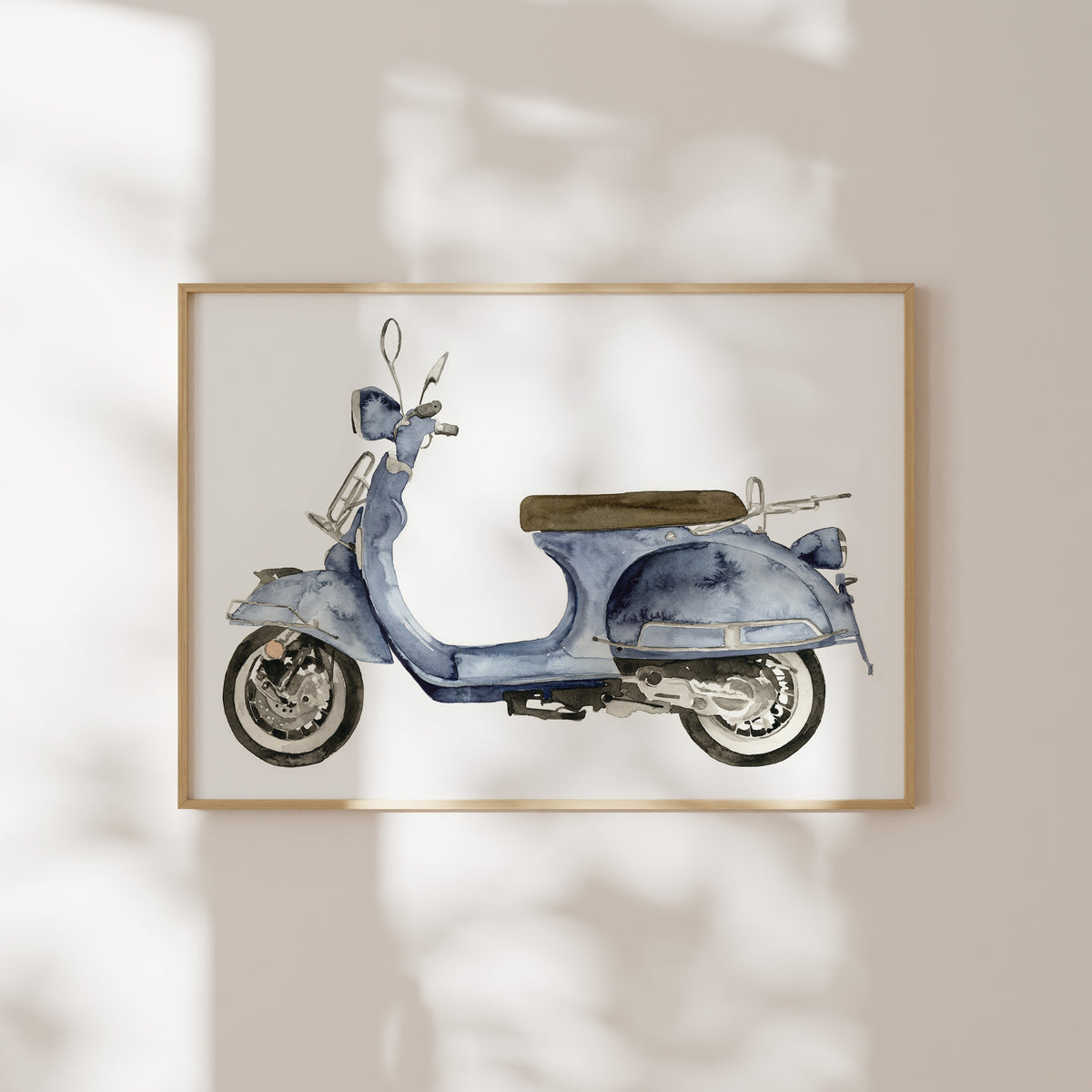 Kunstdruck - Blue Scooter