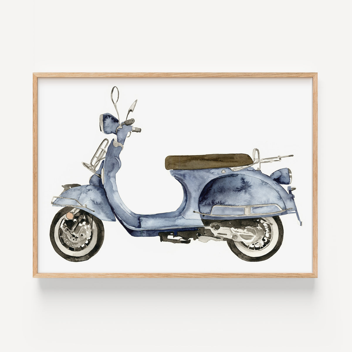 Art Print - Blue Scooter