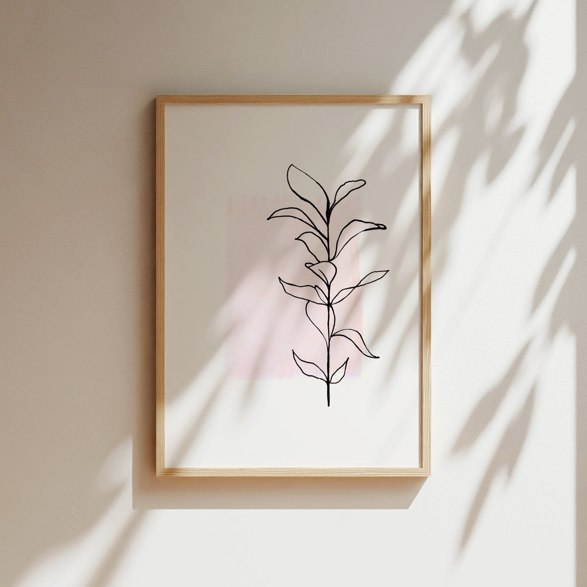 Kunstdruck - Art Line | Plant No 1