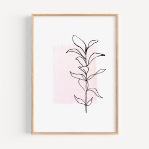 Kunstdruck - Art Line | Plant No 1