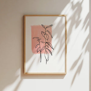 Kunstdruck - Art Line | Plant No 2