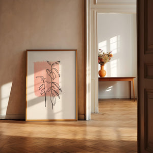 Kunstdruck - Art Line | Plant No 2