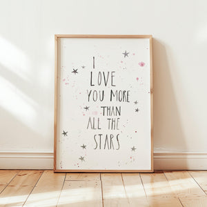 Kunstdruck - I love you more