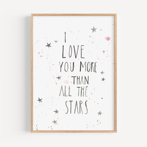 Kunstdruck - I love you more