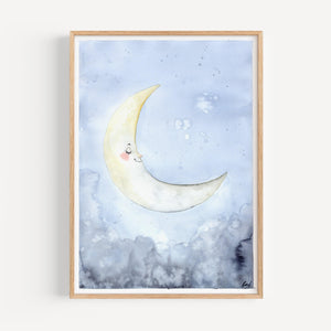 Kunstdruck - Sleepy moon