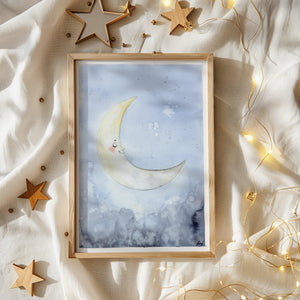 Kunstdruck - Sleepy moon