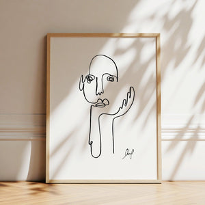Kunstdruck - Art Line | The Thinker