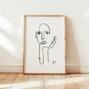 Kunstdruck - Art Line | The Thinker