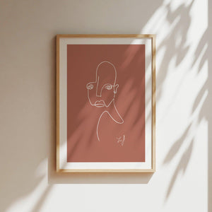 Kunstdruck - Art Line | Melancholie (Terra)