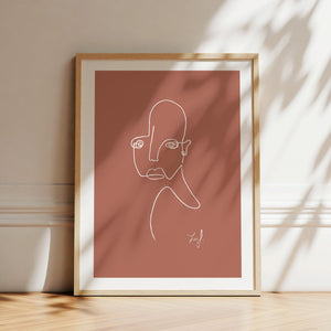 Kunstdruck - Art Line | Melancholie (Terra)