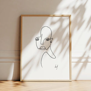 Kunstdruck - Art Line | Melancholie