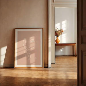 Kunstdruck - Art Line | Where am I (Rose)