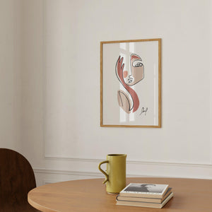 Kunstdruck - Art Line | Where am I (Tri)