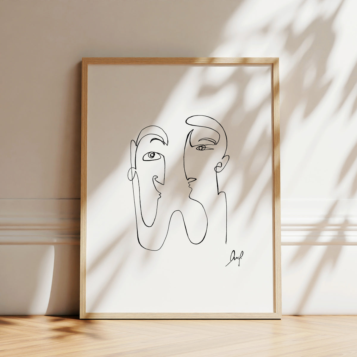 Art Print - Art Line | couple