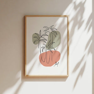 Kunstdruck - Art Line | Palms I (Colour)