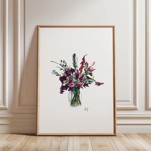 Art Print - Violet Flowers