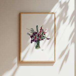 Art Print - Violet Flowers