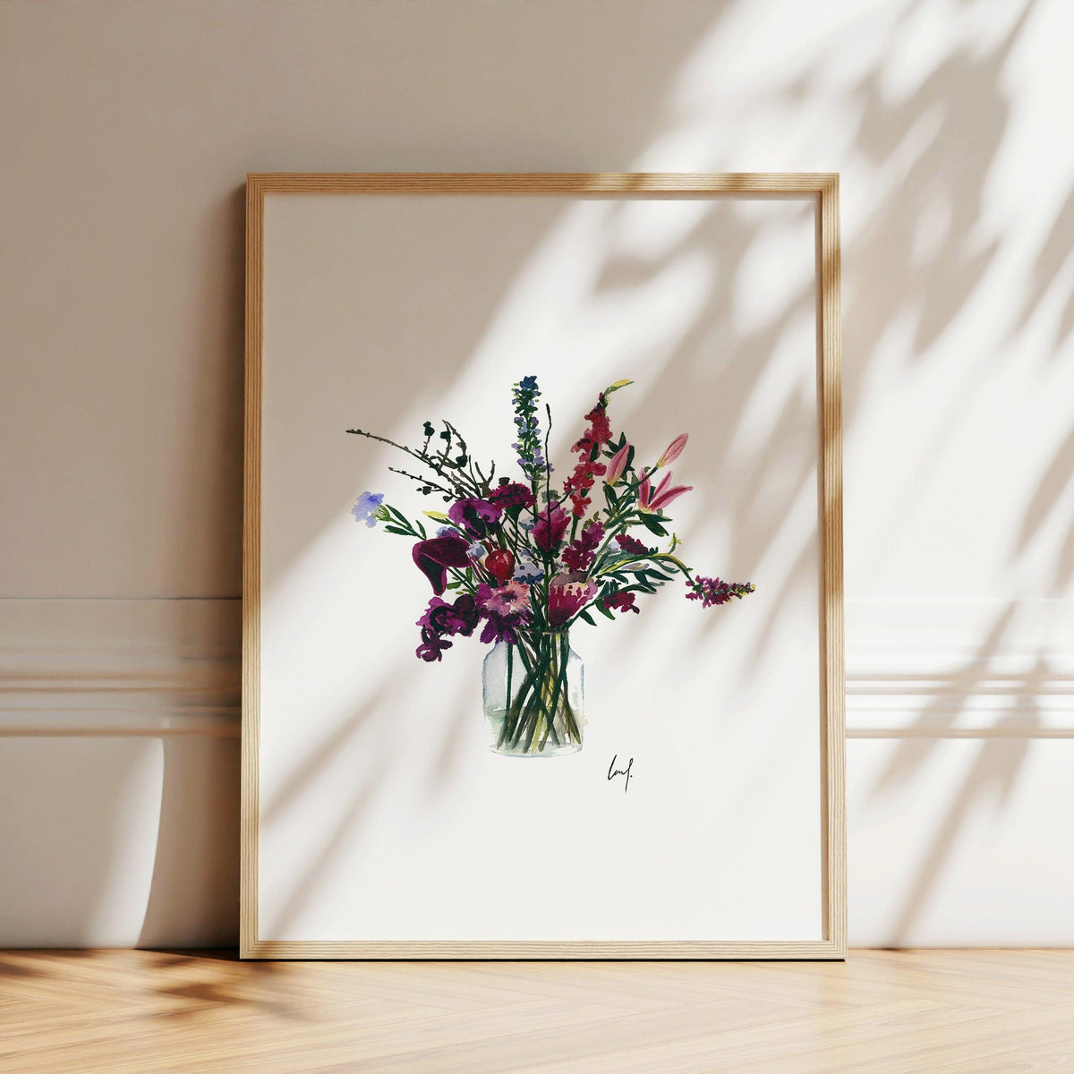 Kunstdruck - Violet Flowers